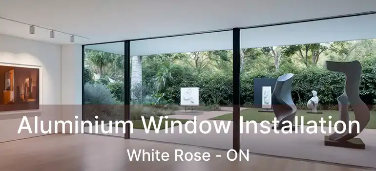  Aluminium Window Installation White Rose - ON