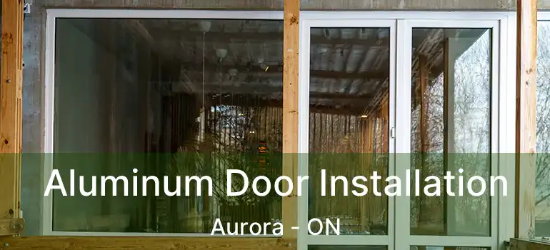  Aluminum Door Installation Aurora - ON