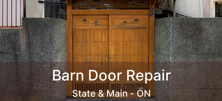  Barn Door Repair State & Main - ON
