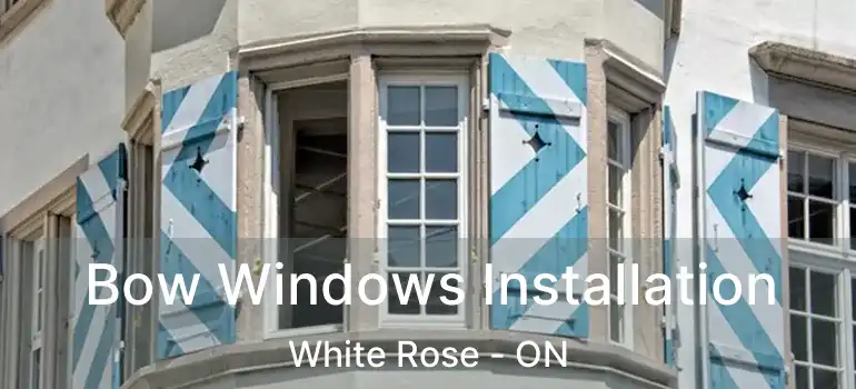  Bow Windows Installation White Rose - ON