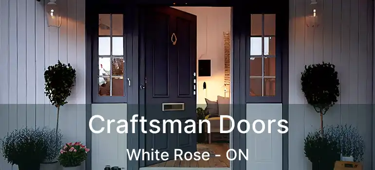  Craftsman Doors White Rose - ON