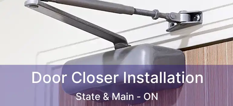  Door Closer Installation State & Main - ON