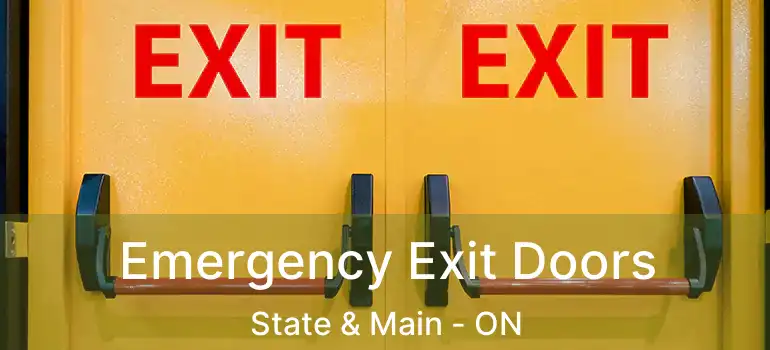  Emergency Exit Doors State & Main - ON