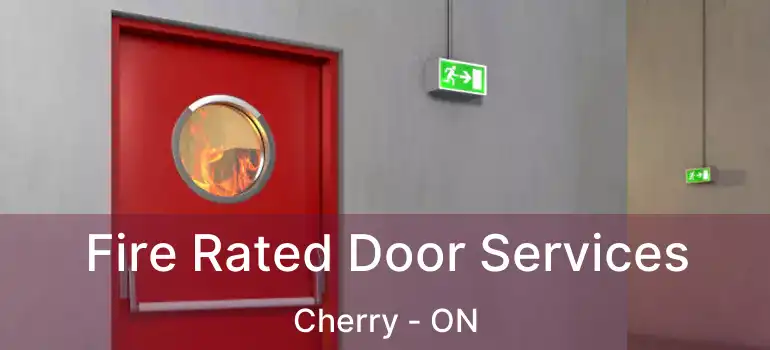  Fire Rated Door Services Cherry - ON
