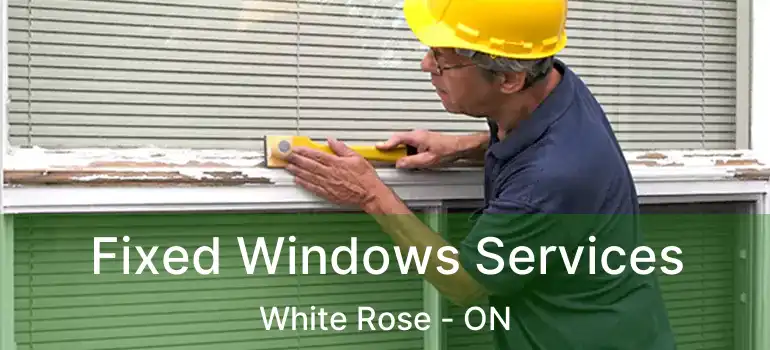  Fixed Windows Services White Rose - ON