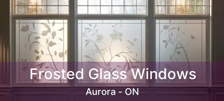  Frosted Glass Windows Aurora - ON