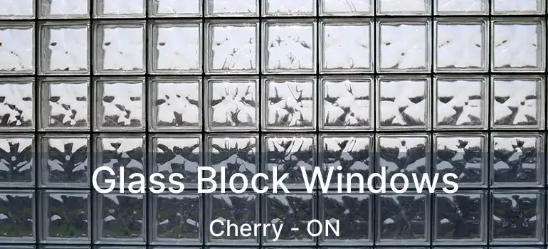  Glass Block Windows Cherry - ON