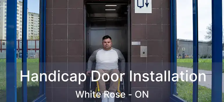  Handicap Door Installation White Rose - ON