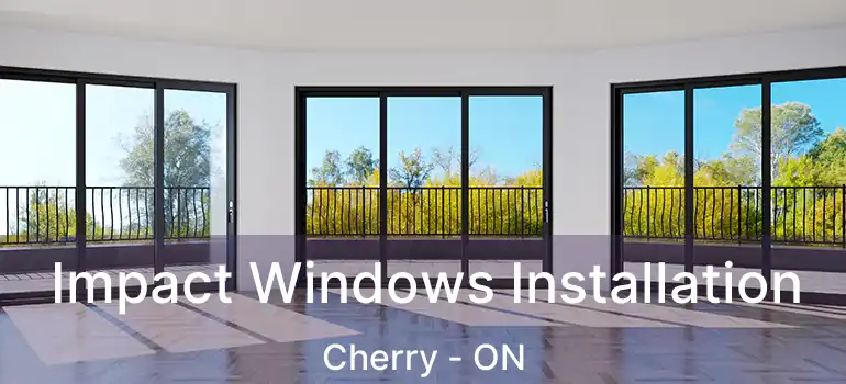  Impact Windows Installation Cherry - ON