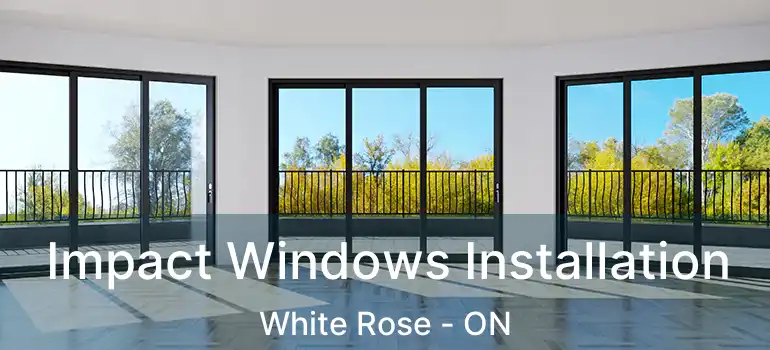  Impact Windows Installation White Rose - ON