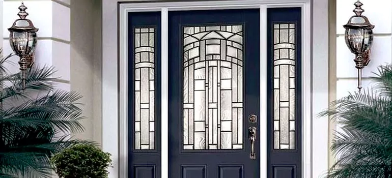 Stained Glass Door Panels in White Rose, Ontario