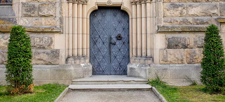 Traditional Double Front Doors in White Rose, Ontario