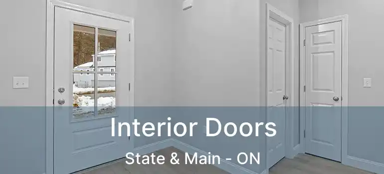  Interior Doors State & Main - ON