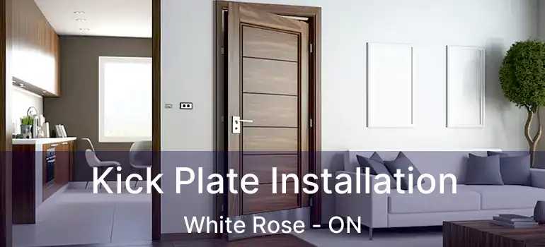  Kick Plate Installation White Rose - ON