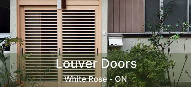  Louver Doors White Rose - ON