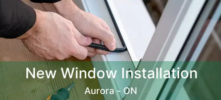  New Window Installation Aurora - ON