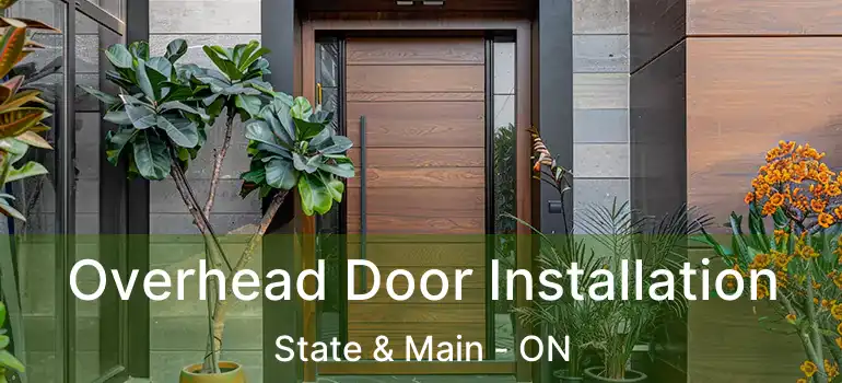  Overhead Door Installation State & Main - ON