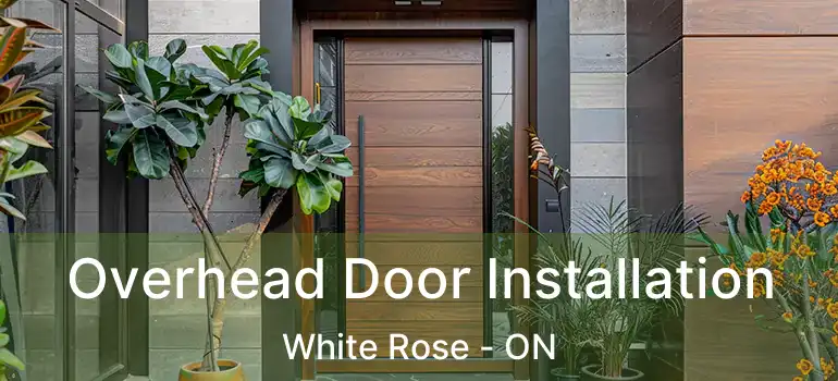  Overhead Door Installation White Rose - ON