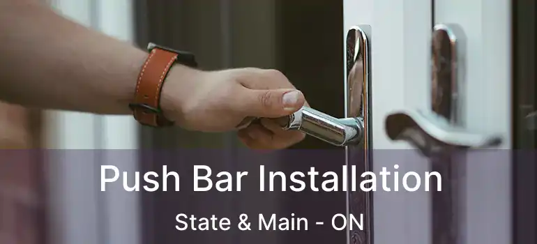  Push Bar Installation State & Main - ON