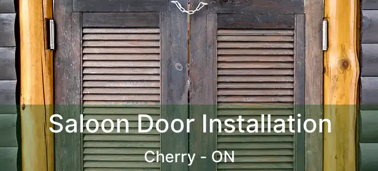  Saloon Door Installation Cherry - ON