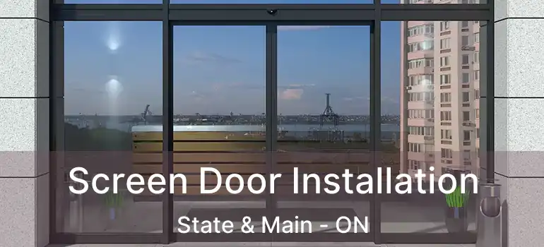  Screen Door Installation State & Main - ON