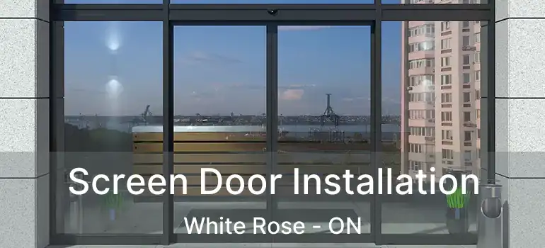  Screen Door Installation White Rose - ON