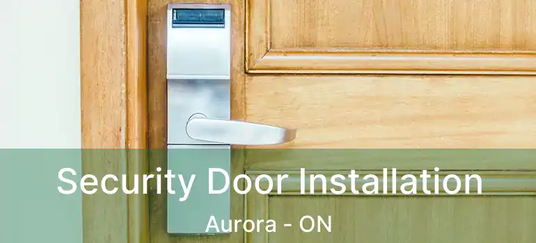  Security Door Installation Aurora - ON