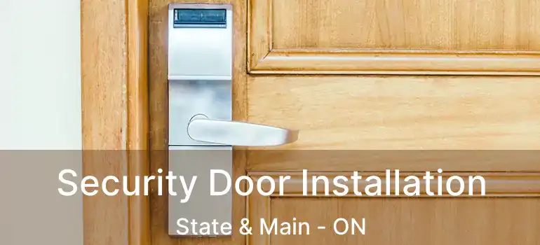  Security Door Installation State & Main - ON