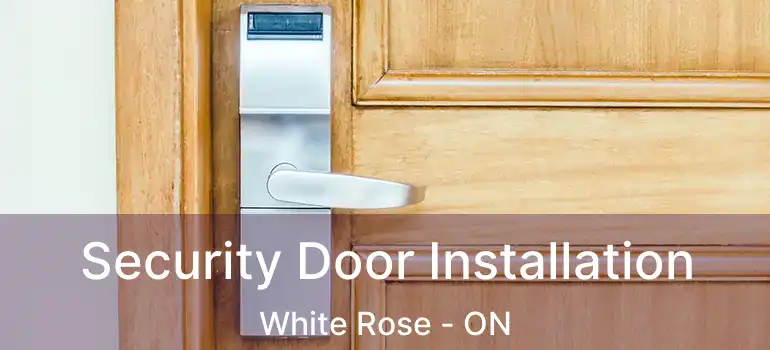  Security Door Installation White Rose - ON
