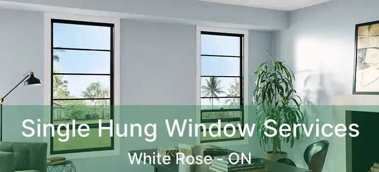  Single Hung Window Services White Rose - ON