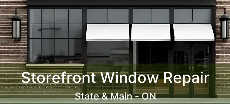  Storefront Window Repair State & Main - ON
