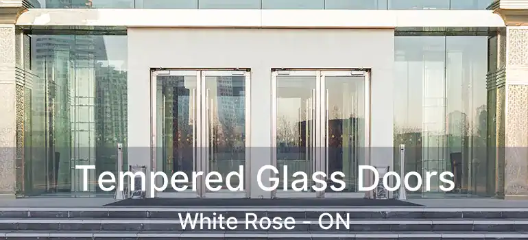  Tempered Glass Doors White Rose - ON