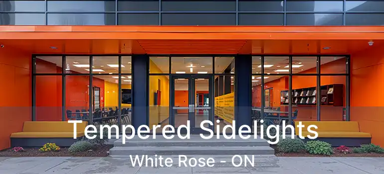  Tempered Sidelights White Rose - ON