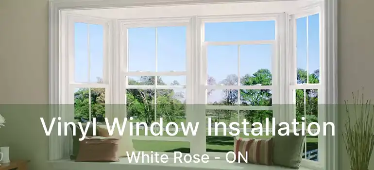  Vinyl Window Installation White Rose - ON