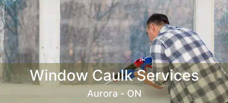  Window Caulk Services Aurora - ON