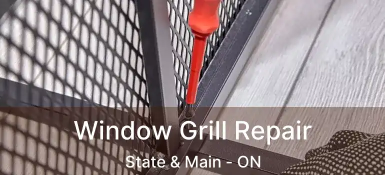  Window Grill Repair State & Main - ON