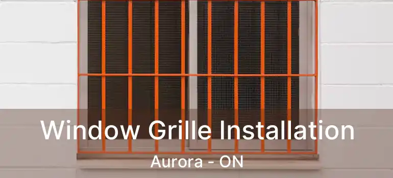  Window Grille Installation Aurora - ON