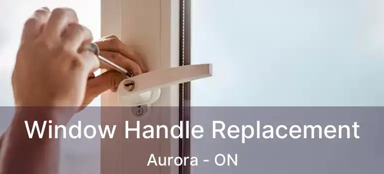  Window Handle Replacement Aurora - ON