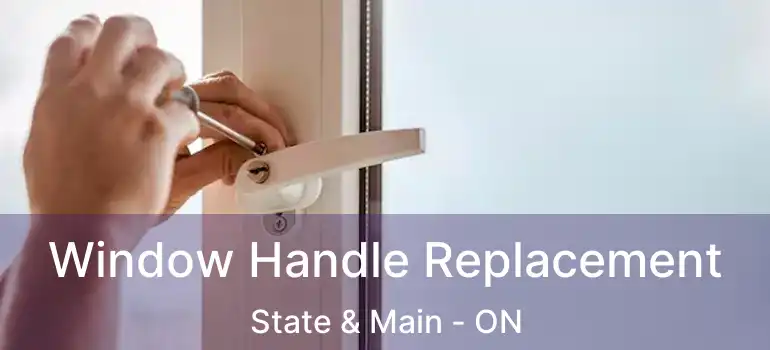  Window Handle Replacement State & Main - ON