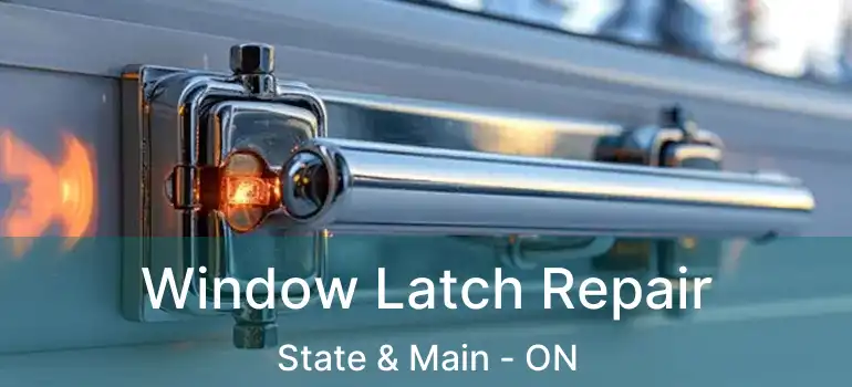  Window Latch Repair State & Main - ON