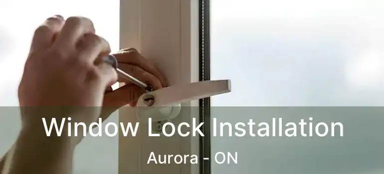  Window Lock Installation Aurora - ON