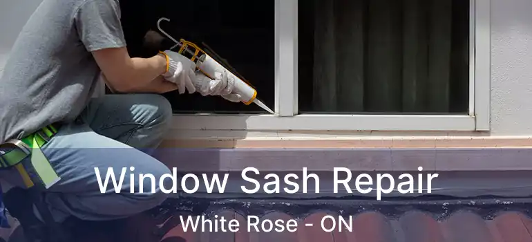  Window Sash Repair White Rose - ON