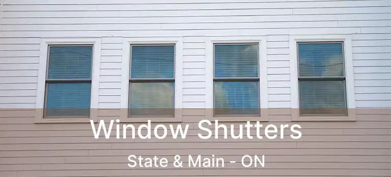 Window Shutters State & Main - ON