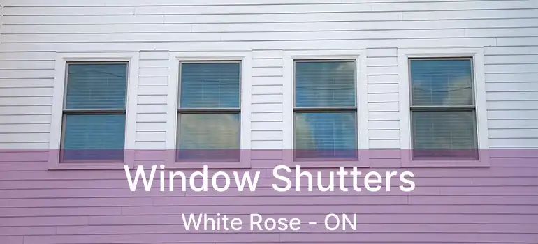  Window Shutters White Rose - ON